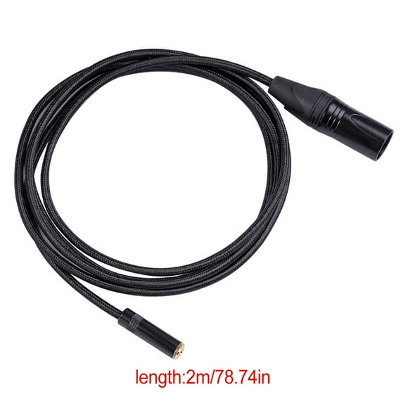 Dual Shielded Audio Cable Wear-resistant Headphone Splitter Plug Adapter Video Camera Switch Home Supplies for Smartphone Microphone Music Player 2m