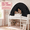 Black, With Peach‑Skin Triangular Bunting Flags, variant on Sisticker Kids Play Tent, Pink Princess Indoor Tent for Girls, Single Child Bed Tent for Upper Bunk or Bedroom, Peach Skin Fabric, 78 x 56 x 52 in
