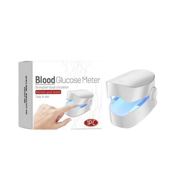 Blood Sugar Monitor Body Device Daily Gentle for The Elderly to Physical Discomfort Glucose Monitor Kit White