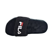 Fila Fuzzy Drifter Women's Slide Sandals Black-Red-White 5sm01537-014