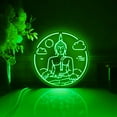 thumbnail image 5 of Buddha Statue Led Light Box, Dimmable Neon-Like Light Signs USB Power for Wall Decor Bedroom Decoration, RGB Light (WxH) 6"x6", 5 of 5