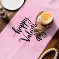 thumbnail image 3 of Valentine's Day Table Runner - 60 Inch Long Romantic Love Tree Branch Truck Roses Ombre Pink Cotton and Linen Blended Dress Scarves Farmhouse Table Runner for Kitchen Dining, Coffee Table, 13" x 60", 3 of 8