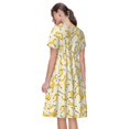 thumbnail image 2 of Bixox Robe d'Été à Manches Courtes pour Femmes Robe Ample Longueur Genou avec Poches-Banane, 2 of 7