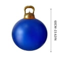 thumbnail image 3 of 24 Inch Giant PVC Inflatable Christmas Ball Ornaments, Outdoor Large Xmas Blow Ball Decorations for Christmas Themed Party Ornaments (1 PC, Blue), 3 of 7