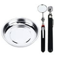 thumbnail image 3 of Magnetic Parts Tray Set, Rubber Coated Base Stainless Steel Magnetic Tool Bowl Prevent From Scratching Round Non   For Workshop, 3 of 8