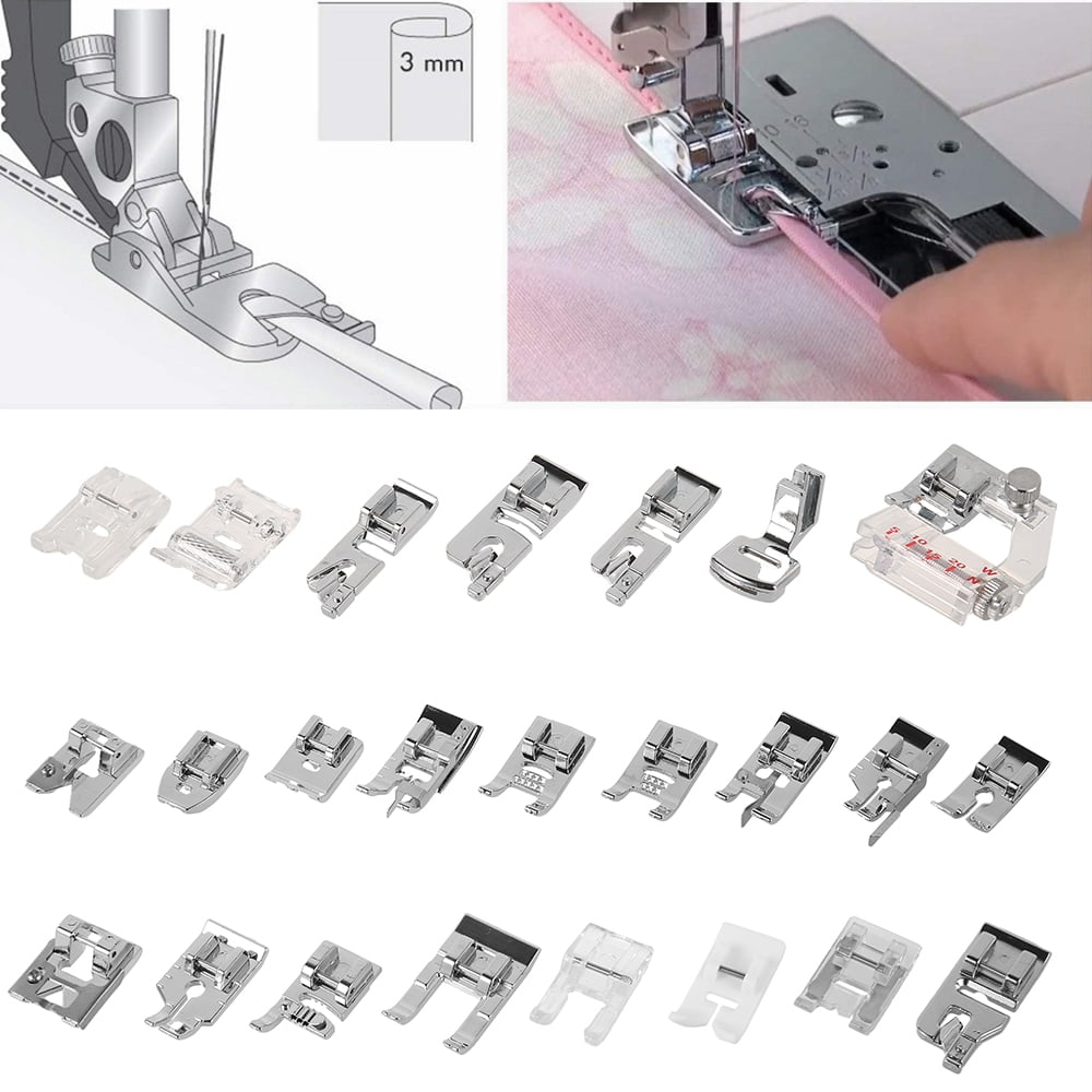 Multifunctional kit 32 Presser Foot Feet Domestic Sewing Machine Part  Accessories for Brother Juki Singer elna GIFT 10psc Needle