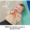 thumbnail image 3 of Fisher-Price Look & Listen BPA-free Rattle with Mirror & Teether Gift Set of Sensory Toys for Newborns, 3 of 6