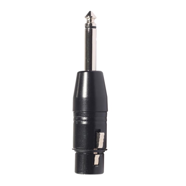 Conector XLR de 3 clavijas a controlador de adaptador de enchufe de 6,35 mm Hugo adaptador xlr hembra a trs
