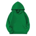 thumbnail image 7 of Long Sleeve Sweatshirts, Kids Graphic Hoodies Girls Casual Hoodies Hooded Sweatshirt for Girls Warm Winter Hoodies Preppy Cute Pullover Soft Fleece Hoodies, Green 130, 7 of 7