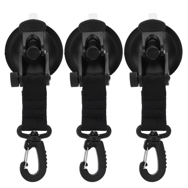 Suction Cup Hook, Not Easy To Fall Off Portable Fixing Hook, for Woman Man Black,Blue,Red