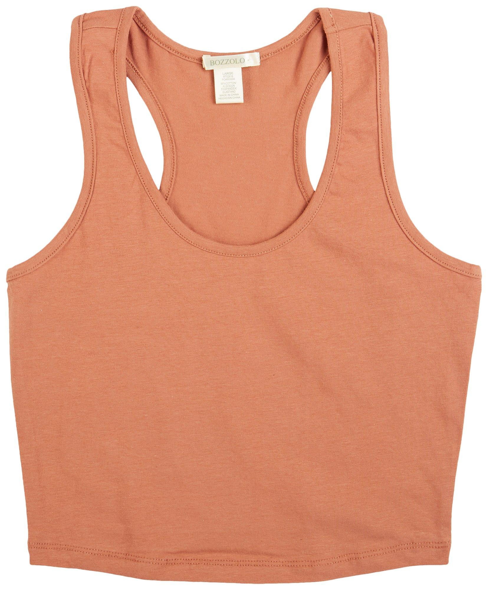 Bozzolo Juniors Scoop Neck Crop Top 