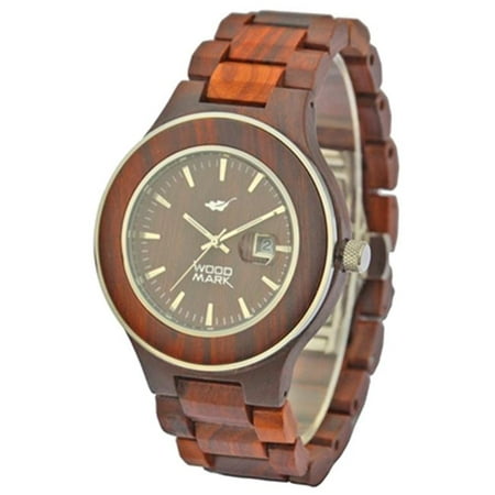 Wood Mark ZS-W1000A Mens Voyager Red Sandalwood Watch