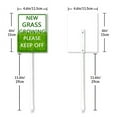 thumbnail image 6 of Eveokoki New Grass Growing Keep Off Yard Sign with Stakes 4.6x6Inches, Sturdy Aluminum Yard Signs Rust Free, Keep Off The Grass Yard Sign, Stay Off Grass Signs, Easy to Install, 6 of 6
