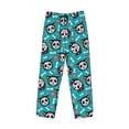 thumbnail image 4 of Goofa Skull Cat Printed Soft Pajama Pants for Men, Wide Leg Comfy Casual Lounge Yoga Pants-Small, 4 of 9