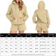 thumbnail image 2 of Sudadera Conjunto de chándal de 2 piezas para mujer, traje de chándal cómodo y holgado a la moda Ygjytge Beige T M para Mujer, 2 of 6