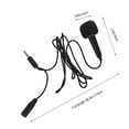 thumbnail image 2 of Raindrops 1 Set of Vocal Microphones Black Portable Microphone for Podcasting Language Training, 2 of 8