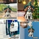 thumbnail image 1 of pstuiky Lindo colgante acrílico plano de árbol de Navidad con forma de perro para decoración del hogar, 1 of 5