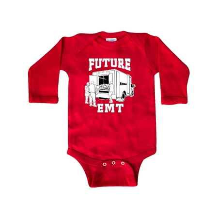 

Inktastic Future EMT Ambulance Gift Baby Boy or Baby Girl Long Sleeve Bodysuit