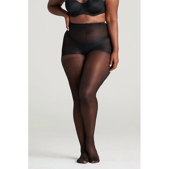 On the Go Women's Ultra Sheer Pantyhose (1 Pair Pack, Jet Black, Size 2)