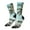 2 Black-2, variant on Vintage Surf Van Beach Pattern Sport Socks for Women and Men Crew Socks Sporty Calf Socks Casual Socks