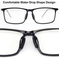thumbnail image 3 of Soft Foam Nose Pads Topboutique Black Eyeglass Nose Pads Grips Self Adhesive Non-Slip Eyeglass Nose Pads Non Slip Eye Glasses Nose Pads for Plastic Frame - Water Drop Shape (20 Pairs,Skin/1.5 mm), 3 of 7