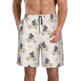 thumbnail image 1 of Sikiie Hippopotames Conduisant une Voiture Imprimé Shorts de Plage pour Hommes, Shorts à Séchage Rapide Haute Élasticité - avec Cordon et Poches Antidérapantes, Adaptés pour Plage, Sports, Vacances-3TG, 1 of 6