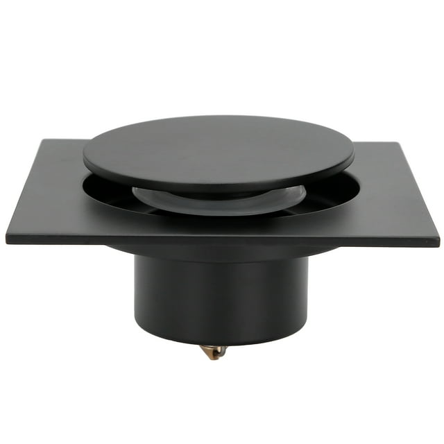 Drenaje De Piso De Ducha, Drenaje De Piso De Baño, Con Anillo De Sellado De Silicona Tipo Emergente Para Cocina, Colador De Cabello De Baño Baño Ducha Inodoro Cergrey Negro
