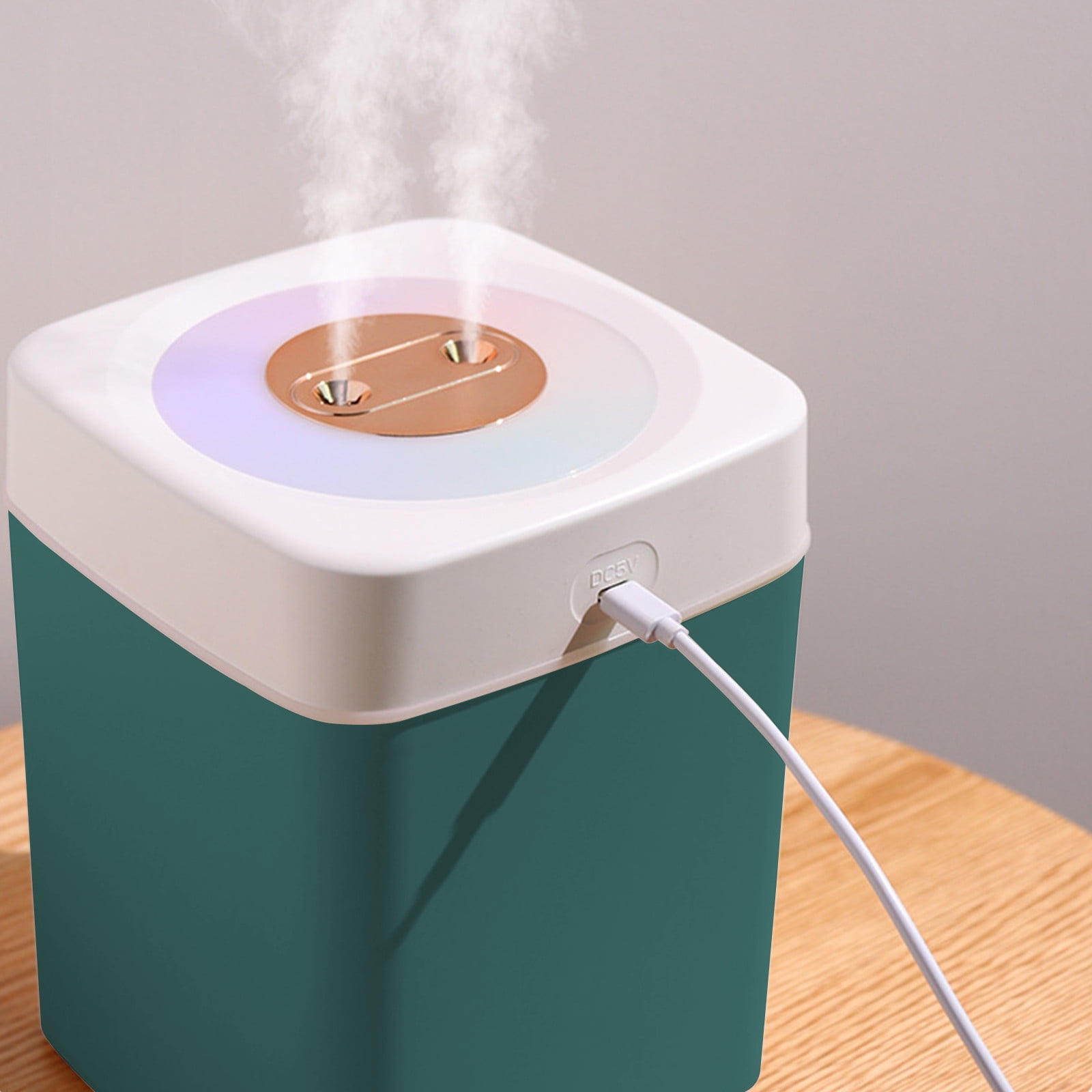 Dengmore Desktop Humidifier with Light USB Humidifier With Light Quiet Cool Mist Humidifier For Bedroom And Office Plants Easy To Clean