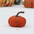 thumbnail image 4 of 3x Adornos De Calabaza De Tela Rústica Para Mesa Acción De Gracias De Otoño, 4 of 4