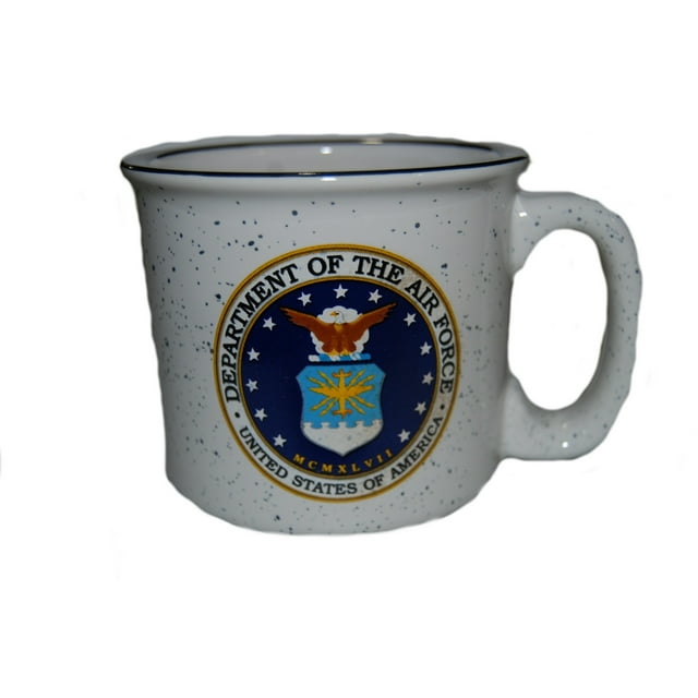 Military Coffee Drink Mugs - USMC Coast Guard Navy Army- Boxed (AIR FORCE)