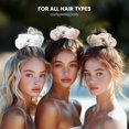 thumbnail image 5 of Mulberry Silk Scrunchies for Women,  XL Hair Tie for Sleeping, Gentle No  Hair Accessory for  Hair Types, Soft Pure Silk Ponytail Holder, 5 of 6