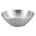 thumbnail image 1 of Non-slip Stainless Steel Bowl Stainless Steel Soup Bowl Korean Style Golden Silver Color Fruit Salad Bowl Single Layer Home Tableware Kitchen Utensils, 1 of 1