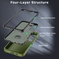 thumbnail image 3 of MyBat Pro Rugged Case with Rotating Holster for Samsung Galaxy S24 Plus, Green, New, 3 of 6
