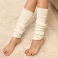 thumbnail image 5 of sususu Women'S Knee Socks,Knitted Over The Knee Socks With Metal Winter Warm Stockings Leg Warmers for Cold Weather Fashion Comfort, 5 of 6