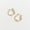 Gold, variant on Women's Gold Edge Hoop Ear Sense Earrings by Howard's