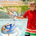 thumbnail image 3 of 68Oz Dinosaur Backpack Water Toy with Large Capacity Tank and Adjustable Straps for Outdoor Beach Summer Party Blue, 3 of 6