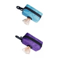 thumbnail image 1 of Juego de 2 dispensadores de bolsas para excrementos de perro, bolsas para excrementos, basura para perros, viajes Azul púrpura, 1 of 9