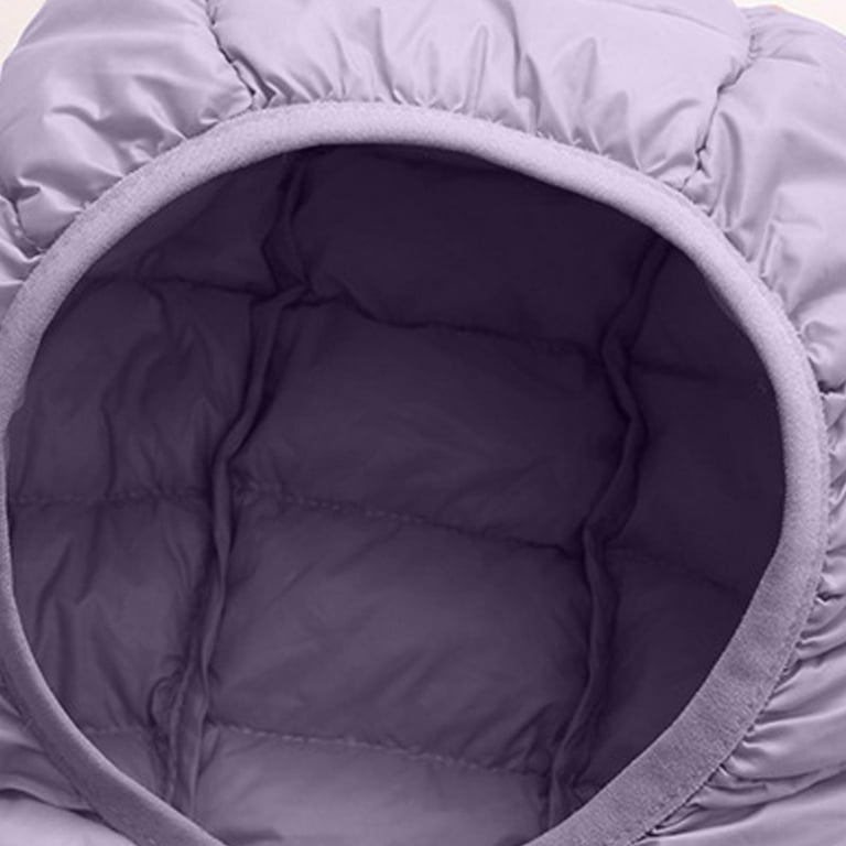 Trupants Big Girls 9T Purple Lightweight Puffer Jacket Hooded - Main Image