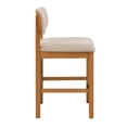 thumbnail image 2 of Better Homes & Gardens Juliet Counter Stools, Light Honey & Cream, Set of 2, 2 of 13