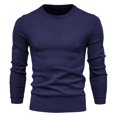 thumbnail image 1 of JHLZHS Mens Work Jacket Casual Men's Sweater with Solid Color Round Neck Mens Jackets Fall 758, 1 of 3