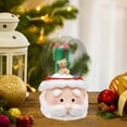 thumbnail image 3 of Harliver Christmas Snow Globe Lighted Santa Scene, Snow Water Lantern Swirling Glittering Home Decoration and Gift, Battery Operated or USB Powered, Santa's Crystal Musical Ball for Christmas Decor, 3 of 6