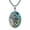 Death necklace-abalone, variant on St. Christopher Saint Necklace 925 Sterling Silver Patron Amulet Jewelry for Men Women