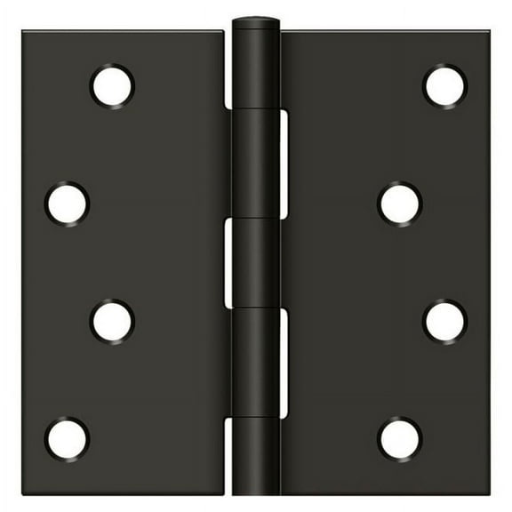 Deltana S44U10B-R 4" x 4" Square Hinge; Oil Rubbed Bronze Finish