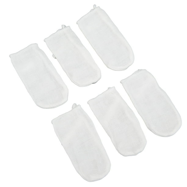 Gasa Para Limpieza De Dientes De Leche, Limpiador Bucal Para Bebé Con Hebilla De Anillo De Seguridad, 6 Unidades Para Encías