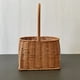 thumbnail image 3 of Cesta tejida de ratán para boda, cesta de almacenamiento tejida, cesta tejida a mano con asa, 3 of 5