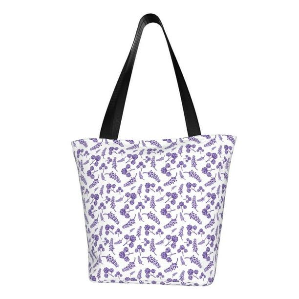 Easygdp Lavender Flowers Bolso de Hombro para Mujer, Bolso Bandolera y Cartera de Mano Elegante para Uso Diario