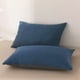 thumbnail image 4 of Juego de 2 Pillow Shams Tamaño Estándar 19x29in | Fundas de almohada de algodón suave y transpirable Cierre de envoltura Multicolor | Accesorio de ropa de cama decorativa duradera para sofá de, 4 of 6