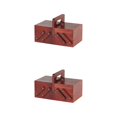 thumbnail image 2 of Wosthever Foldable Sewing Box Thread Scissors Basket Sew Jewelry Boxes Rojo 2piezas, 2 of 4