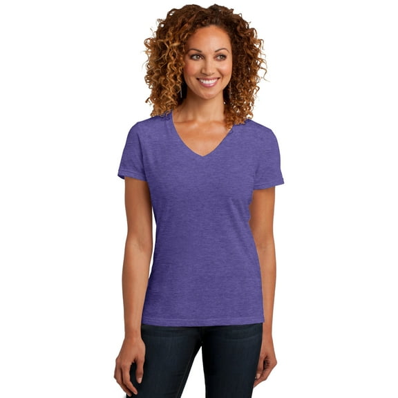 District Made DM1190L Tee Shirt Women's Perfect Blend V-Neck Tee