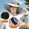 thumbnail image 4 of Kabuer Sun Hat, Fishing Hat for Men and Women, Fishing, Hiking, Garden, Beach, Gray, 4 of 6